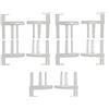 CANJPTON Compatibile con Dometic 5 Paia Fermagli per finestra Caravan/Flyscreen Camping-Car 5 L/H, 5 R/H SP042019Z