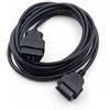 DollaTek OBD II 16 pin piatto sottile come Noodle OBDII maschio a femmina gomito OBD II cavo di prolunga - 100 cm