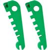 Penitue 2 Pezzi Curvatura Occhiali Strumento Regolazione, Montatura & Stanghette Piegatore per Angolo Braccia, Cuscinetto Naso e Adattamento Vestibilità, Strumento Riparazione Occhiali (Verde)