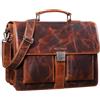 STILORD "Eros" Ventiquattrore Grande Uomo Pelle Vintage Borsa Lavoro Porta Computer 15,6 Pollici Portadocumenti Insegnante Professore Colore:milano - marrone