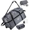 SUCIKORIO Pieghevole Borsone da Viaggio Con Ruote Impermeabile Borsoni da Viaggio Grandi 100L XXL Bagaglio a Mano con Lucchetto Combinazione 3 Cifre Borsa da Viaggio Unisex Weekender per Aereo Viaggi