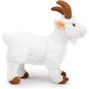 RLOMUTE Peluche Capra bianca 11.4 pollici morbido e carino adatto per San Christmas regali per feste compagni camera da letto per auto decorazione per la casa regalo per bambini Stare in piedi
