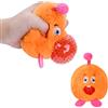 Vicloon Pallina Giocattoli Antistress, Palla Anti-Stress Giocattoli Animali da Spremere, Peluche Sensoriale Palla Antistress per Bambini e Adulti, Piccolo Mostro Arancione