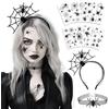 Luckeey Cerchietto per Capelli Halloween, con Ragno, 10 Foglie, Accessori per Halloween, Feste, Bambini, Adulti