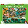 Schmidt Spiele Puzzle 56306 Famiglie di animali sulla riva, 100 pezzi, multicolore