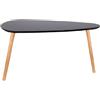 HOME DECO FACTORY Tavolo Ad Incastro Galet Wood, Nero