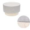 HOME DECO FACTORY HD6368 Pouf, Legno, Grigio chiaro, 60x60x35 cm