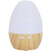 HOME DECO FACTORY, VE12003, diffusore LED USB da 120 ml per un'atmosfera profumata, Design Moderno Marrone e Bianco, Ideale per la casa, Facile da Usare e da manutenere, Formato 120 ml