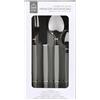 HOME DECO FACTORY, KA0520, Set Posate 16 Pezzi in Acciaio Inox, Design Moderno ed Elegante, Ideali per Tutti i pasti, di Facile Manutenzione, Lavabili in lavastoviglie, Grigio