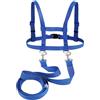 Qiimenguer Cavallo per giocare per bambini Blu Cavallo Corda Regolabile Taglia Adatto per Ragazzi, Ragazze Gioco di ruolo all'aperto Simulazione Equitazione Giochi (Blu)