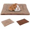 BVAGSS Cuscino per Cane Reversibile, Ultra Morbido Materassino Lavabile, Ortopedico Letto per cani Cuscino Cane Memory Foam Suave y Cálido XH079 (54x33x4cm,Brown)