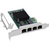 InLine® Scheda di rete Quad Gigabit 4X RJ45 1Gb/s, PCIe x1, 51127D