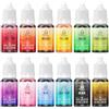 IKAR Coloranti Alimentari a 12x10ml Colorante Alimentare Concentrati Liquido per Decorare Torte,Cucinare,Glassa,Uova di Pasqua,Fondente,Biscotti,Dolci,Insapore e Mestieri