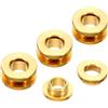 PATIKIL 8mm(1/3 Pollici) Ottone massiccio Foro Occhi 4pz Piatto Autosostegno Anelli di tenuta con Rondella per Pelle Artigianato Ottone Tono