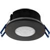Ledvion - Sensore di movimento da incasso Nero 360° Con Interruttore Crepuscolare Portata di 8M Max. 600W IP65