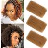 FASHION IDOL Afro Kinkys Capelli Umani Sfusi per Estensioni Dreadlock Riparazione Treccia Torsione Afro Kinky Capelli Umani per Locs 1 Confezione 50 Grammi 1.8 Oz Una e Tre Confezione in Vendita