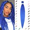 ShowJarlly Pre-Stretched Braid Hair 30 Pollici Extension Per Treccine Africane Morbido Easy Yaki Texture Capelli Intrecci Professionali Blue