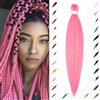 ShowJarlly Extension Per Treccine Africane 30 Pollici Capelli Per Treccine Africane 1 Pack Extension Treccine Africane Yaki Texture Treccine Africane Extensions Braiding Hair Pink#