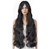 PARXITN Parrucche per capelli per donne 100 cm lunghi ricci naturali nero parrucca sintetica parrucca regolabile media anime parrucche per cosplay party uso quotidiano