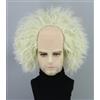 Topcosplay Parrucca da uomo semi-calvo professore pazzo scienziato parrucca vecchio nonno parrucche corte verde Halloween parrucche (verde)