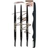Lestpola 3 matite per sopracciglia impermeabili marroni, professionali micro ultra fini con strumento Brow Tool, durevole e resistente alle sbavature, penna retrattile per sopracciglia perfette, set di trucco
