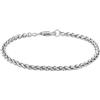 iXXXi Bracciale uomo in acciaio inossidabile Catena rotonda, 20cm, Acciaio inossidabile, Nessuna pietra preziosa