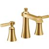 Moen TS6984 Flara - Maniglia a due manici, 20 cm Widespread - Kit di finiture per rubinetto del bagno, senza valvola, cromato, TS6984BG, 0V