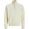 JACK & JONES Jorvesterbro Knit Half Zip Maglione Lavorato a Maglia, Sale Marino, XL Uomo