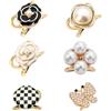 Bestevery 6 Clip Anello per Sciarpa, Metallo alla Moda Clip per Matrimoni, Balli, Feste