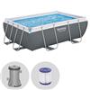 Bestway Power Steel 56629 - 282x196x84 cm - Piscina fuori terra + Pompa filtro 16 W