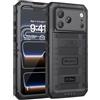 Beeasy Cover per iPhone 17 Pro IP68 Impermeabile Custodia Militare Antiurto Resistente 360° Metallo Armor Protezione Schermo Integrata Rugged Robusta Indistruttibile Subacquea Antipolvere Nero