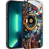 YUXING Cover per Samsung Galaxy A17 5G 4G - Abstact Art Geometry Pattern Antigraffio Vetro Back Cover, Custodia Antiurto Antiscivolo Sottile (Abstact Art,01)