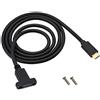 AAOTOKK Cavo Adattatore di Prolunga per Montaggio a Pannello Femmina USB 3.1 di Tipo C Gen 2,Supporta cavi di Ricarica,dati,Audio e Video per Samsung Note10,MacBook Air(1m/3Piede)