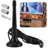 Hugfads Antenna Radio DVB FM Telescopica con Base Magnetica, Cavo 3 metri per Digitale Terrestre, Universale per DTMB/ATSC/DVB-T2/DMB-T/ISDB-T,Ricambio di Qualità