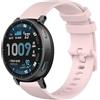 GIOPUEY 22mm Cinturini Compatibile con Amazfit Active Max, Morbido Silicone Cinturino [Resistente all'Usura] [Traspirante] - Pink