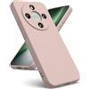 Oududianzi - Cover per Honor Magic 8 Lite 5G, Custodia Silicone Liquido, Interno in Microfibra Morbida, Protezione Antiurto Resistente - Rosa