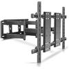 HILLPORT Supporto TV da Parete Universale Girevole/Estendibile per 75-120 Pollici, Carico 130kg con VESA 1000x600mm, Montaggio Pesante DY1000