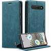 Monweicz Cover Compatibile con Google Pixel 7 Pro, Custodia Portafoglio con Slot per Scheda, Protezione Completa Premium in Pelle PU, Flip Libro Magnetica Google Pixel 7 Pro, Blu-verde