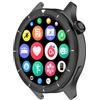 Yikamosi Acciaio inossidabile Anello della lunetta Compatibile con Xiaomi Watch S4/Watch S3,Bezel Ring Adhesive Cover Anti graffio e protezione dalle collisioni per Mi Watch S4 Accessory,Nero