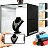 BENOISON Light Box Fotografico 40x40 cm, Set Studio Fotografico Portatile con 120 LED Luci Regolabili, 6 Sfondi Lisci per Fotografare Prodotti Gioielli/Cosmetici/Alimentari