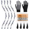 LURICO 4 catene da taglio GTA 26 4 pollici mini motosega catene compatibili con Stihl 36700000028, 1/4 LP 1,1 mm 28 maglie di trasmissione