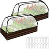 BlyeMichdi Piccola Serra per Verdure, 114x56x41CM, Freddi per Pomodori e Verdure, Mini Serra Pop-Up, Serra da Giardino in Acciaio e Plastica per Aiuole, Verdura, Fiori, Frutta, Giardino