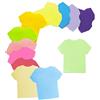 YZDZSW Blocchetto adesivo colorato, Foglietti 12 colori, per ufficio, casa, scuola, riunione (vestiti + 600 fogli + 70 x 70 mm)