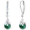 REDSUN Orecchini a goccia in pietra di luna 925 argento sterling da donna Gioielli celtici Leverback Pietra di luna/Turchese/Opale Ipoallergenico Eleganti orecchini pendenti Regalo per fidanzata Donna