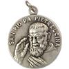 I G J MEDAGLIA DI SAN PIO DA PIETRELCINA (PADRE PIO) REALIZZATA IN ALTO RILIEVO - BIG SIZE 32 MM - 100% MADE IN ITALY