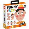 HEADU - Funny Faces - creatività da Ridere | Gioco di Osservazione e Memoria, Tombola delle Emozioni con Le Espressioni del Viso, Gioco Educativo Bambini 4-8 Anni, Regalo Natale Pasqua, Made in Italy