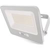 EMOS - Faretto LED in alluminio GLARO da 50 W - IP65 impermeabile per ambienti umidi ed esterni - super luminoso 5.000 lm, bianco neutro 4.000 K, durata 20.000 h - Cavo di collegamento in gomma da 20
