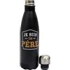 THE CONCEPT FACTORY, KA0615 - Bottiglia termica 50 cl, ideale per viaggi e attività, mantenimento delle bevande calde 12 ore e fredde 24 ore, design elegante, tenuta perfetta, colore nero