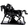 GILDE Statuetta Luna & Casanova - Motivo cavallo - Resina - Nero - Altezza 27 cm x Larghezza 34 cm
