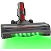 KENVOR Spazzola compatibile con Dyson V7, V8, V10, V11, V15, 6 LED Verde | Spazzola a Turbina di Ricambio per Pavimenti